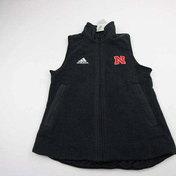Nebraska Cornhuskers adidas Vest Women's Black New with Tags S TOPS-183329