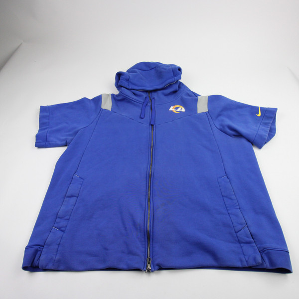 LA Rams Nike NFL On Field Dri-Fit Jacket Men's Blue Used 3XL TOPS-183631