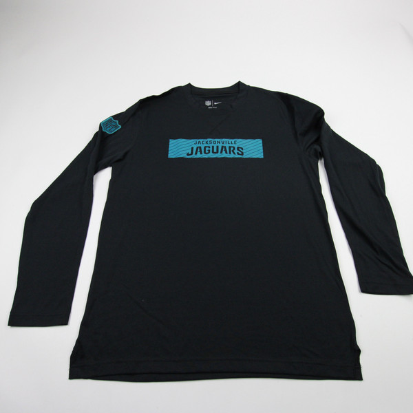 Jacksonville Jaguars Nike Dri-Fit Long Sleeve Shirt Men's Black Used M TOPS-183765