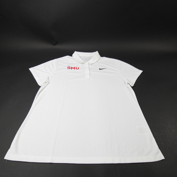 SMU Mustangs Nike Polo Women's White New without Tags XL TOPS-183575