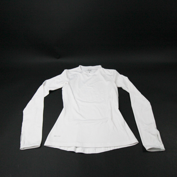 Nike Dri-Fit Long Sleeve Shirt Women's White Used S TOPS-183875