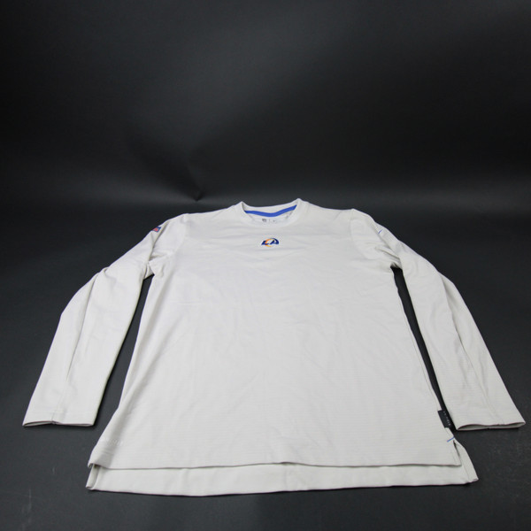 LA Rams Nike NFL On Field Dri-Fit Long Sleeve Shirt Men's Off-White Used L TOPS-184002