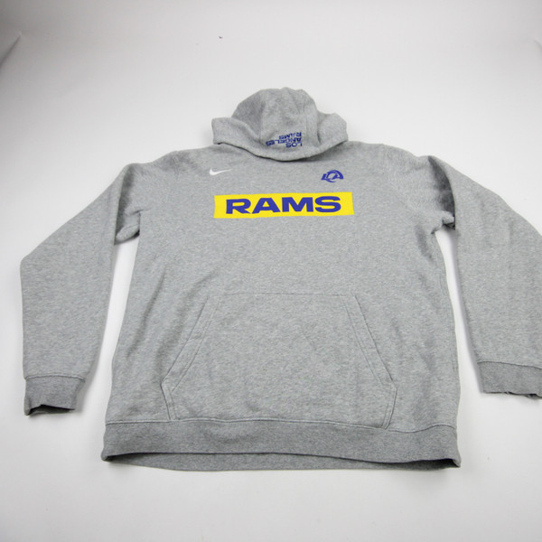 LA Rams Nike NFL On Field Dri-Fit Sweatshirt Men's Gray Used L TOPS-183999