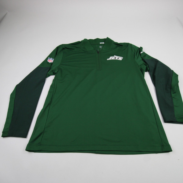 New York Jets Nike NFL On Field Dri-Fit Pullover Men's Green Used XL TOPS-184228