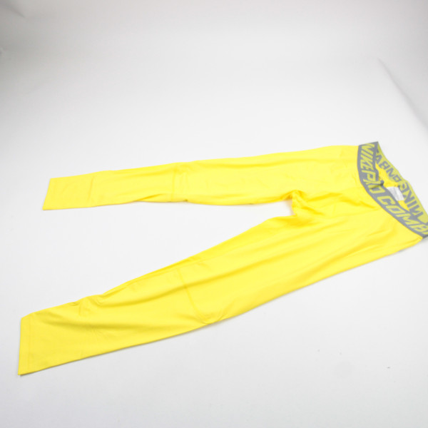 Nike Pro Compression Pants Men's Yellow New without Tags XL PNTS-038111