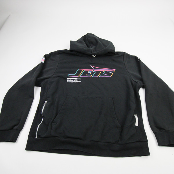 New York Jets Nike NFL On Field Sweatshirt Men's Black Used XL TOPS-184211