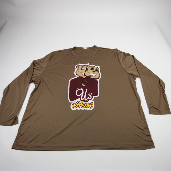 Minnesota Golden Gophers Sport-Tek Long Sleeve Shirt Men's Brown Used 4XL TOPS-184310