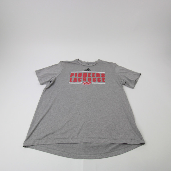 Sacred Heart Pioneers adidas Short Sleeve Shirt Men's Gray Used L TOPS-184574