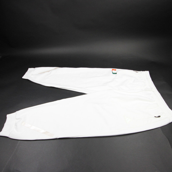 Miami Hurricanes adidas Athletic Pants Men's White New without Tags 2XLT PNTS-038174