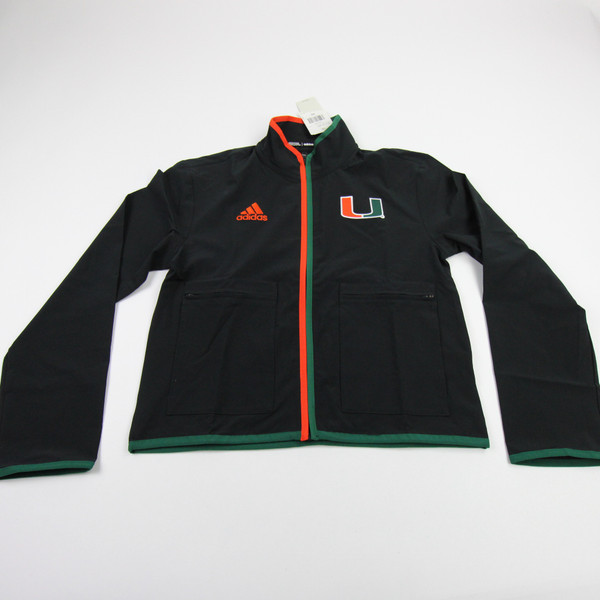 Miami Hurricanes adidas Jacket Women's Black New with Tags XS TOPS-185091