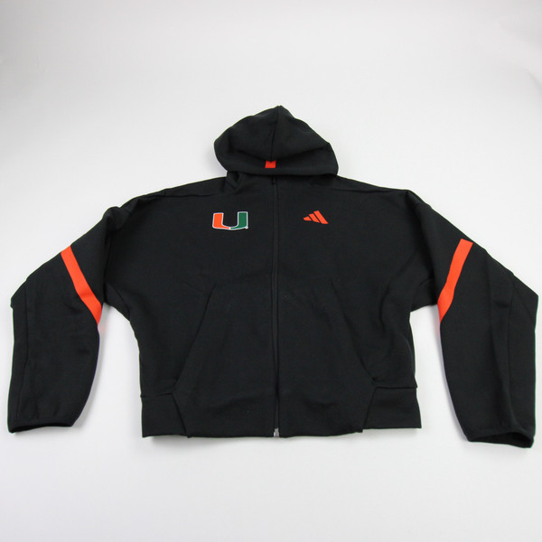 Miami Hurricanes adidas Jacket Women's Black New with Tags XS TOPS-185099