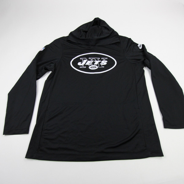 New York Jets Nike NFL On Field Long Sleeve Shirt Men's Black Used L TOPS-185051