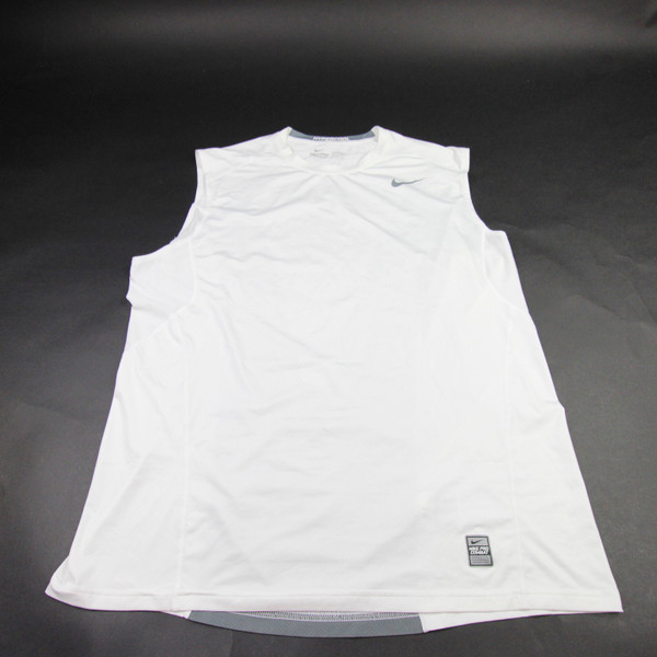 Nike Pro Combat Sleeveless Shirt Men's White Used Multiple Sizes TOPS-185024