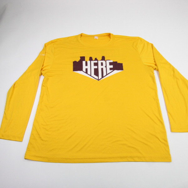 Minnesota Golden Gophers Sport-Tek Long Sleeve Shirt Men's Gold Used XXL TOPS-185809