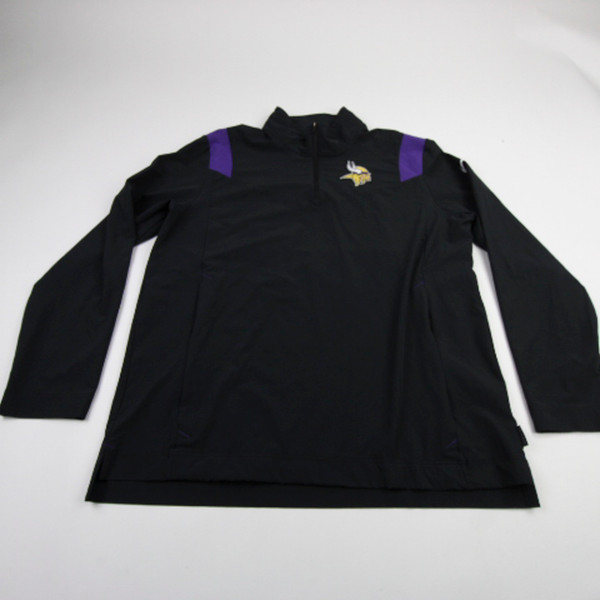 Minnesota Vikings Nike NFL On Field Pullover Men's Black Used L TOPS-186088