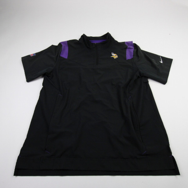 Minnesota Vikings Nike NFL On Field Pullover Men's Black Used L TOPS-186101