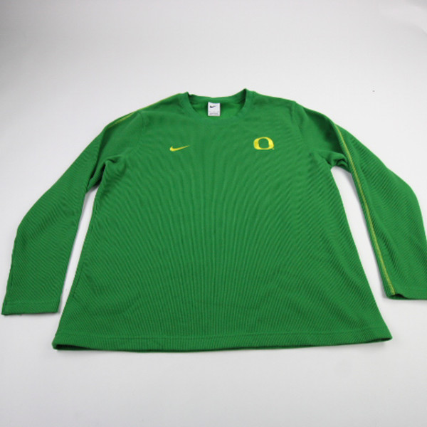 Oregon Ducks Nike Long Sleeve Shirt Men's Green Used XL TOPS-186255