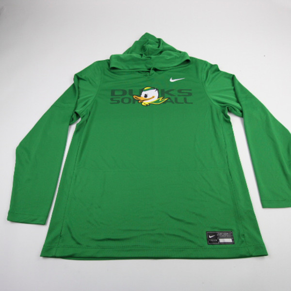 Oregon Ducks Nike Long Sleeve Shirt Men's Green Used XL TOPS-186257