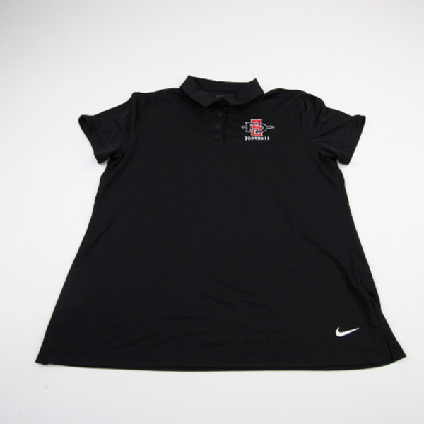 San Diego State Aztecs Nike Dri-Fit Polo Women's Black New without Tags L TOPS-186738