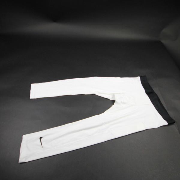 Nike Pro Dri-Fit Compression Pants Men's White Used L PNTS-038781