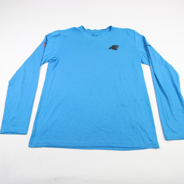 Carolina Panthers Nike Dri-Fit Long Sleeve Shirt Men's Blue Used M TOPS-185949