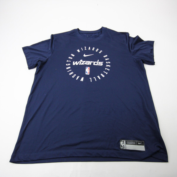 Washington Wizards Nike Dri-Fit Short Sleeve Shirt Men's Navy Used XL TOPS-189647