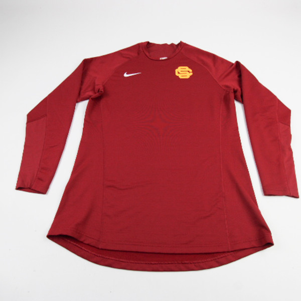 USC Trojans Nike Pro Compression Top Men's Red Used L TOPS-189914
