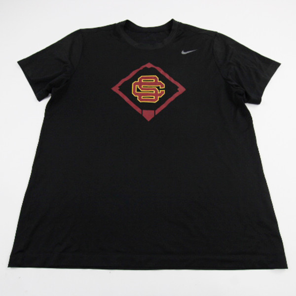 USC Trojans Nike Nike Tee Short Sleeve Shirt Men's Black Used L TOPS-189953