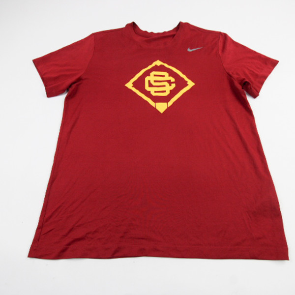 USC Trojans Nike Nike Tee Short Sleeve Shirt Men's Red Used L TOPS-189955