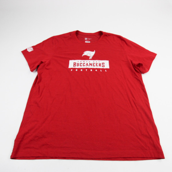 Tampa Bay Buccaneers Nike Dri-Fit Short Sleeve Shirt Men's Red Used XXL TOPS-190002