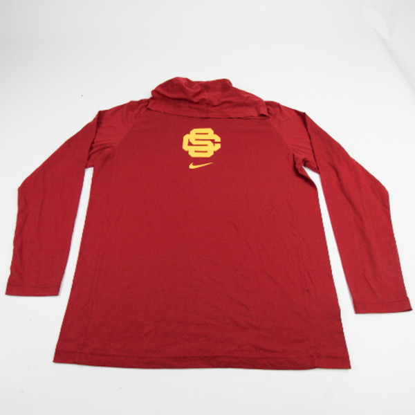 USC Trojans Nike Long Sleeve Shirt Men's Red Used L TOPS-189918