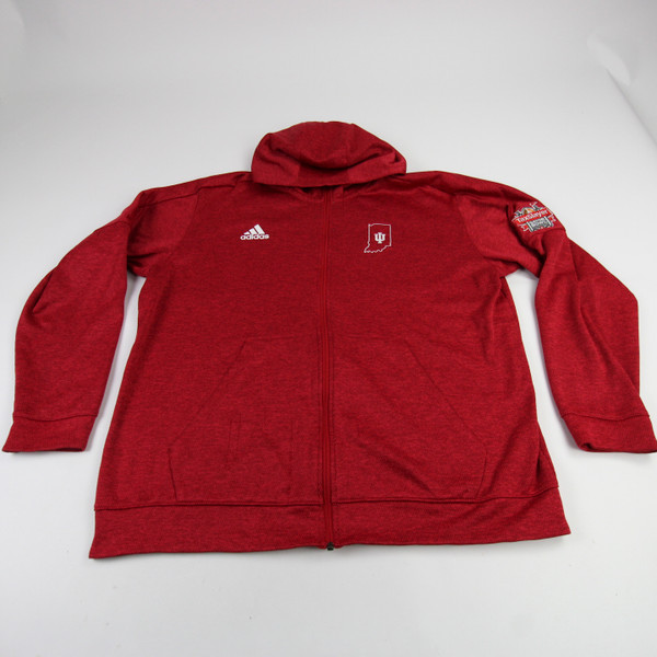 Indiana Hoosiers adidas Jacket Men's Red Used XXL TOPS-190464