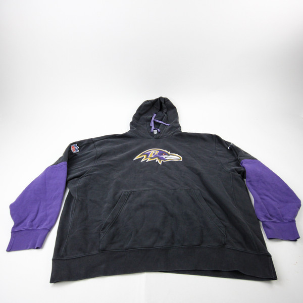 Baltimore Ravens Nike NFL On Field Dri-Fit Sweatshirt Men's Dark Gray Used 3XL TOPS-190327