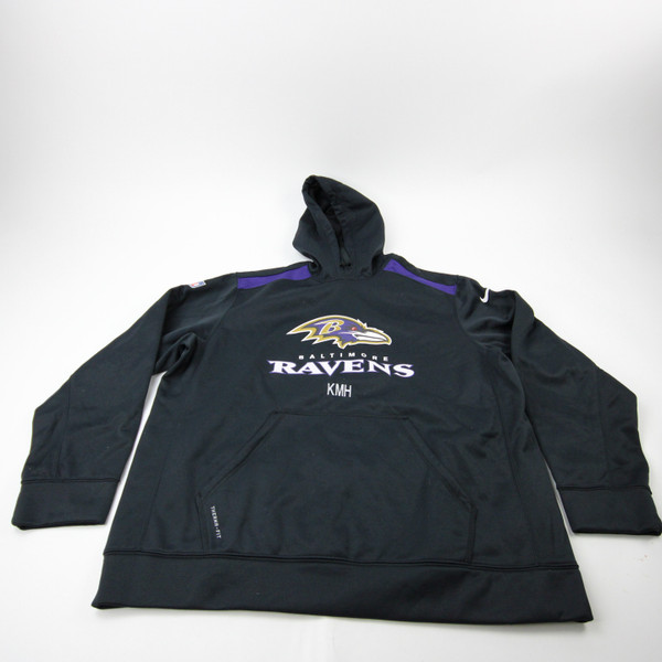 Baltimore Ravens Nike NFL On Field Therma-Fit Sweatshirt Men's Black Used XXL TOPS-190335