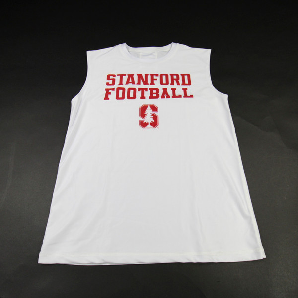 Stanford Cardinal Gamebreaker Sleeveless Shirt Men's White Used M TOPS-190401