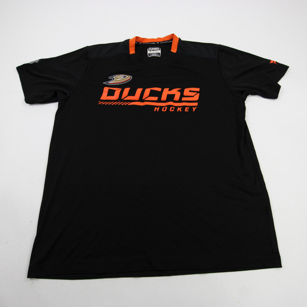 Anaheim Ducks Fanatics Short Sleeve Shirt Men's Black Used L TOPS-191347