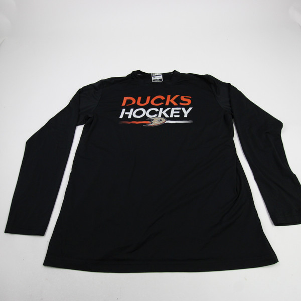 Anaheim Ducks Fanatics Long Sleeve Shirt Men's Black Used Multiple Sizes TOPS-191452
