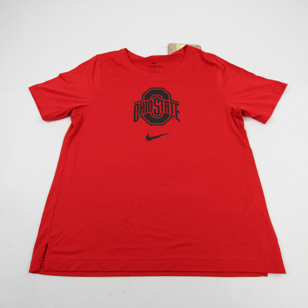 Ohio State Buckeyes Nike Dri-Fit Short Sleeve Shirt Women's Red New with Tags S TOPS-191613
