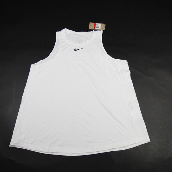Nike Dri-Fit Sleeveless Shirt Women's White New with Tags L TOPS-190751