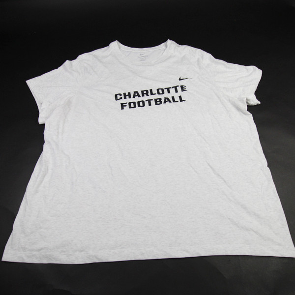 Charlotte 49ers Nike Nike Tee Short Sleeve Shirt Men's Light Gray Used 4XL TOPS-191777