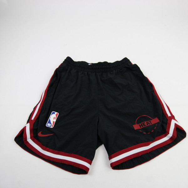 Miami Heat Nike NBA Authentics Practice Shorts Men's Black Used Multiple Sizes SHOR-041657