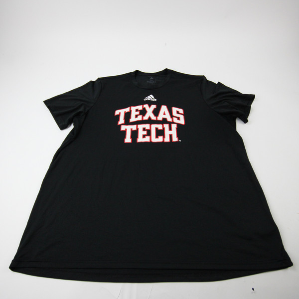 Texas Tech Red Raiders adidas Short Sleeve Shirt Men's Black Used XXL