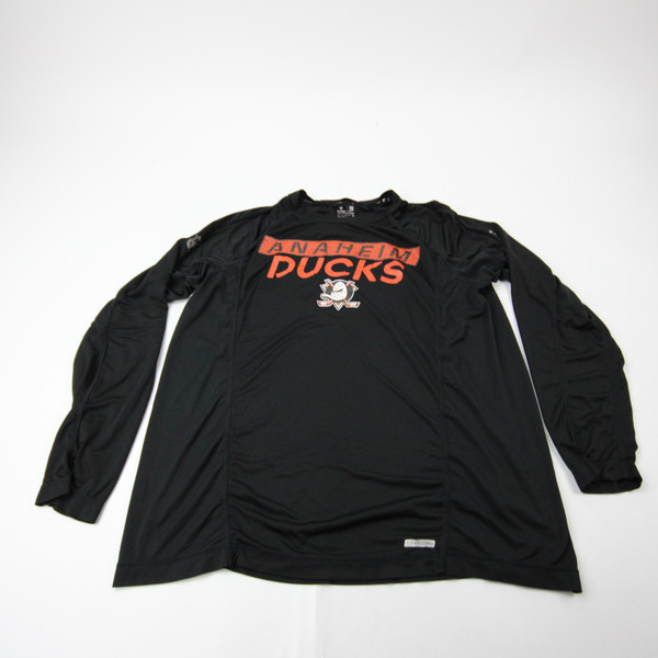 Anaheim Ducks Fanatics Long Sleeve Shirt Men's Black Used L TOPS-192868