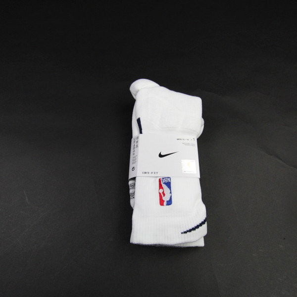 Nike NBA Authentics Socks Men's White New with Tags XXL ACCS-008740
