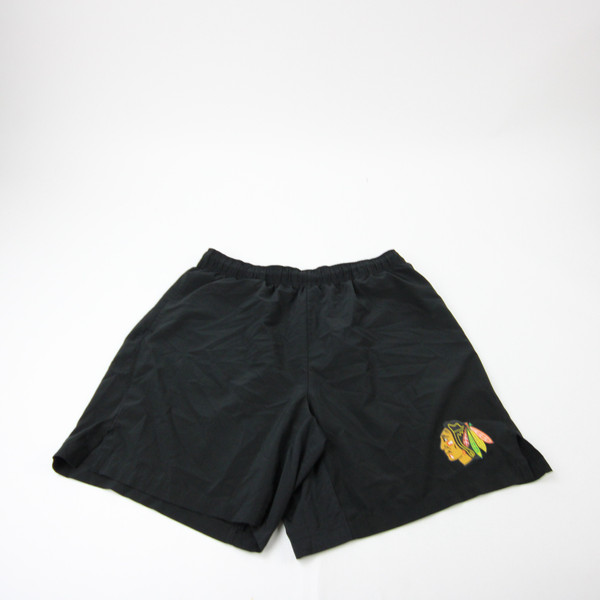 Chicago Blackhawks Fanatics Practice Shorts Men's Black Used L SHOR-041834