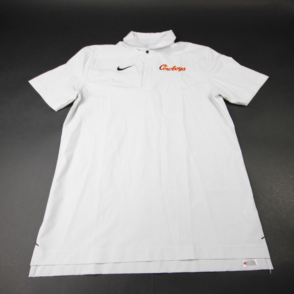 Oklahoma State Cowboys Nike Polo Men's Light Gray Used M TOPS-193069