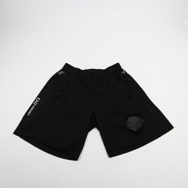 Chicago Blackhawks Fanatics Practice Shorts Men's Black Used L SHOR-041829