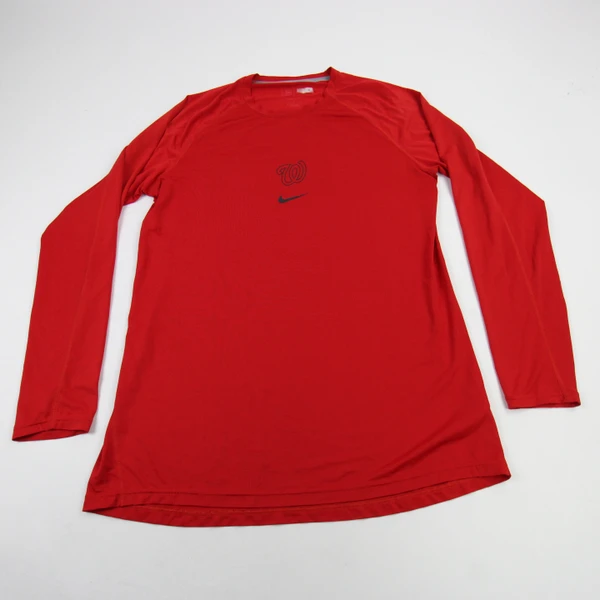 Washington Nationals Nike MLB Authentic Long Sleeve Shirt Men's Multiple Sizes TOPS-193575