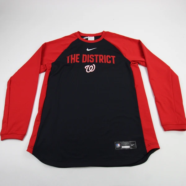 Washington Nationals Nike MLB Authentic Long Sleeve Shirt Men's Multiple Sizes TOPS-193571