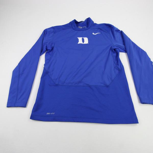 Duke Blue Devils Nike Pro Hyperwarm Long Sleeve Shirt Men's Blue Used L TOPS-193754